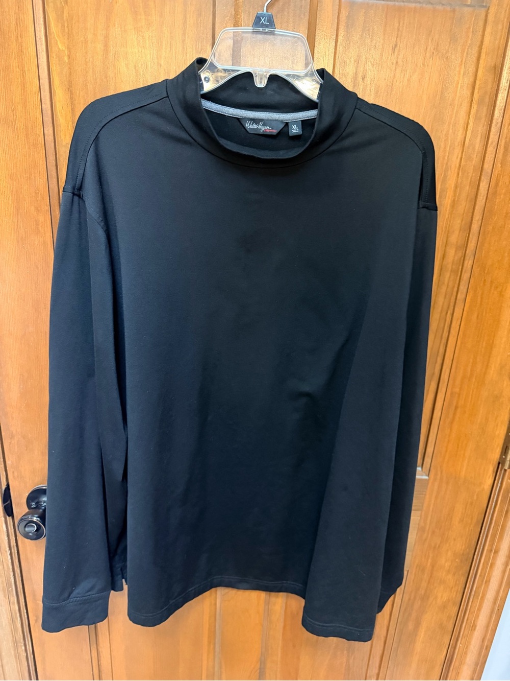 Walter Hagen Black Mock Neck Long Sleeve Shirt